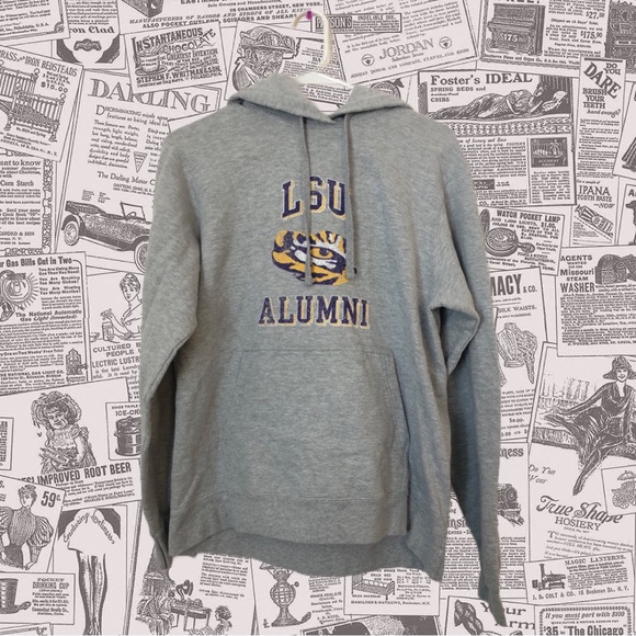 LSU Alumni Hoodie, Gray, Size Medium - Picture 1 of 3